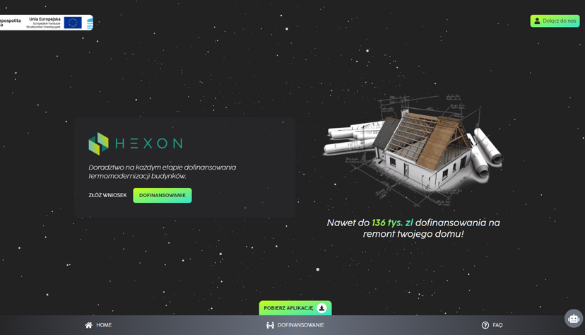 Strona internetowa landing page z branży energetycznej